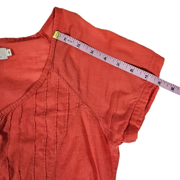 Go Silk Button Down Cotton Shirt, Red, Small - Picture 10 of 10